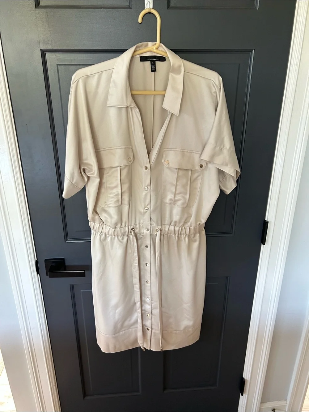 White House Black Market Matte Jersey Utility Jumpsuit - Picture 5 of 8